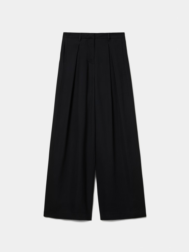 Cal�as wide leg com pregas - Image product