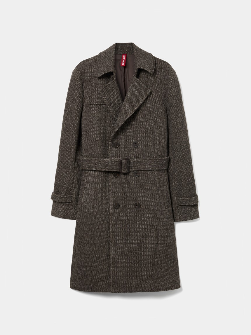 Overcoat with belt