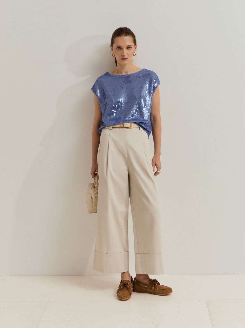 Camiseta con lentejuelas