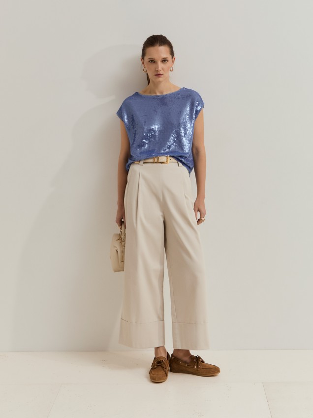 Camiseta con lentejuelas