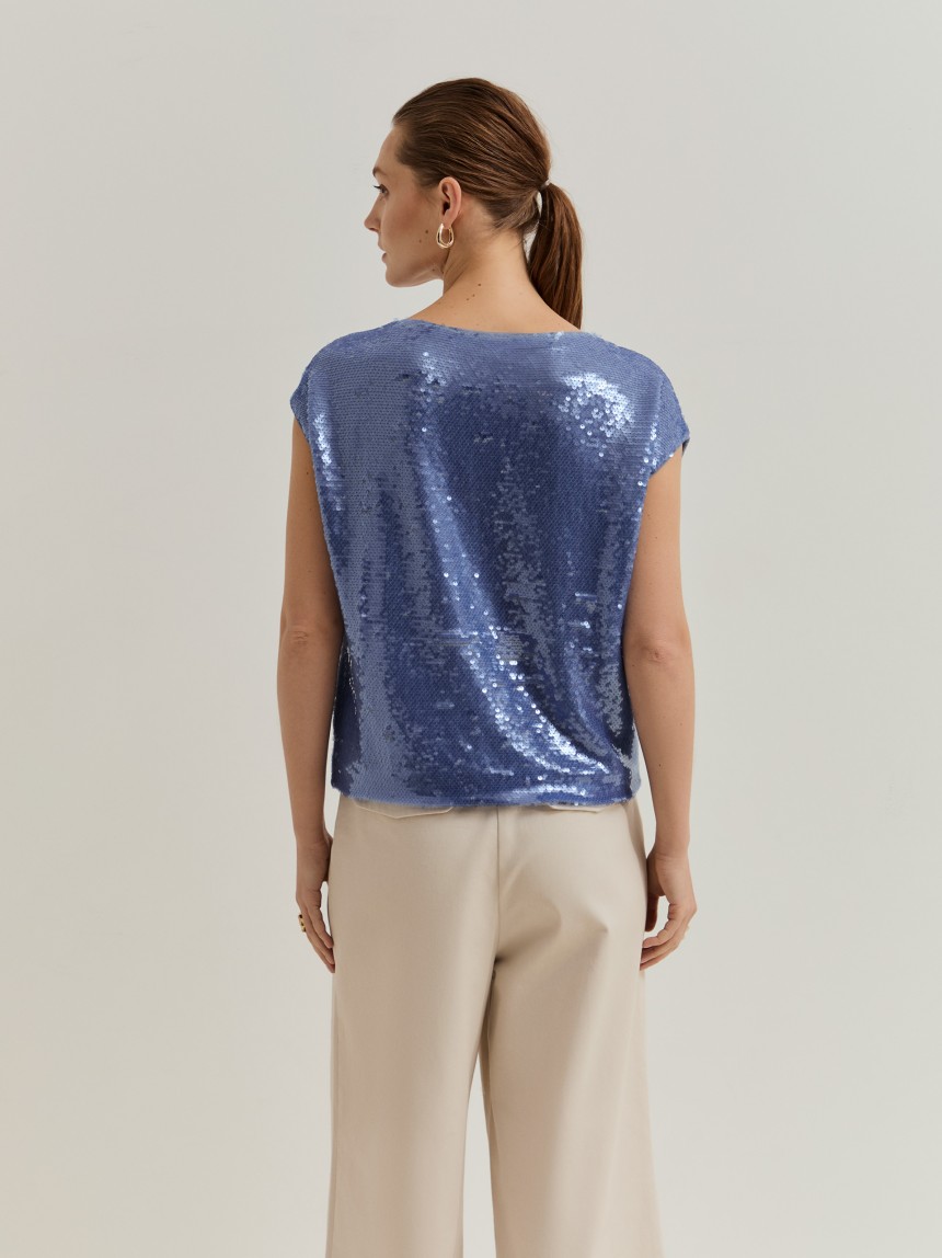 Camiseta con lentejuelas