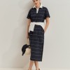 Vestido �s riscas