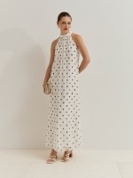 Polka dot midi dress