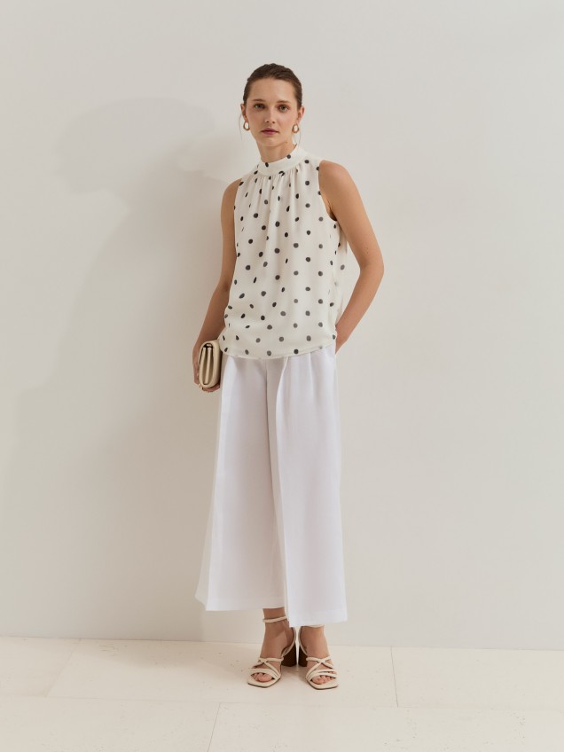 Polka dot blouse
