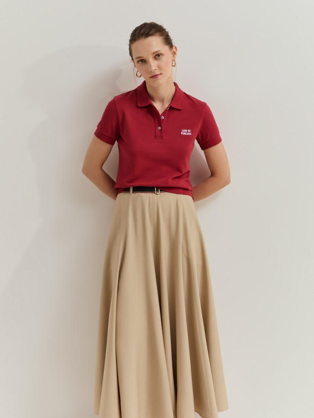 Short-sleeved polo shirt