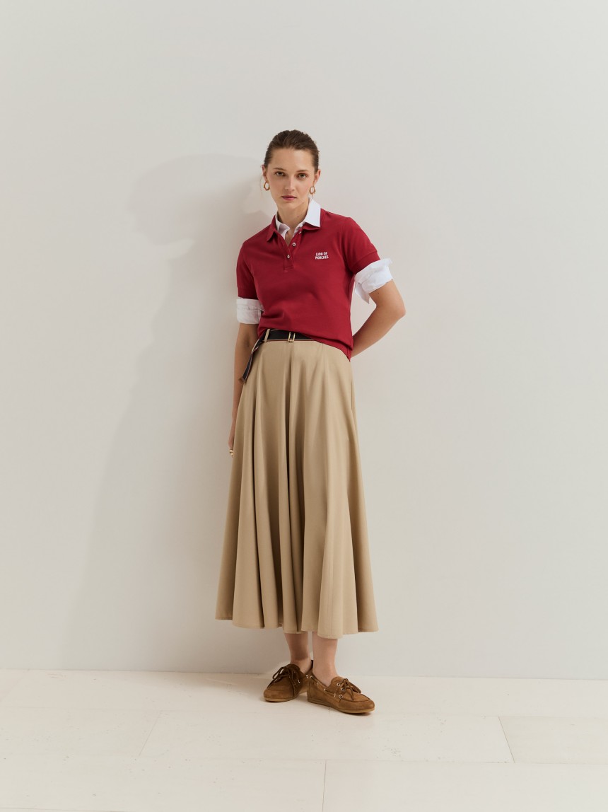 Skirt with belt