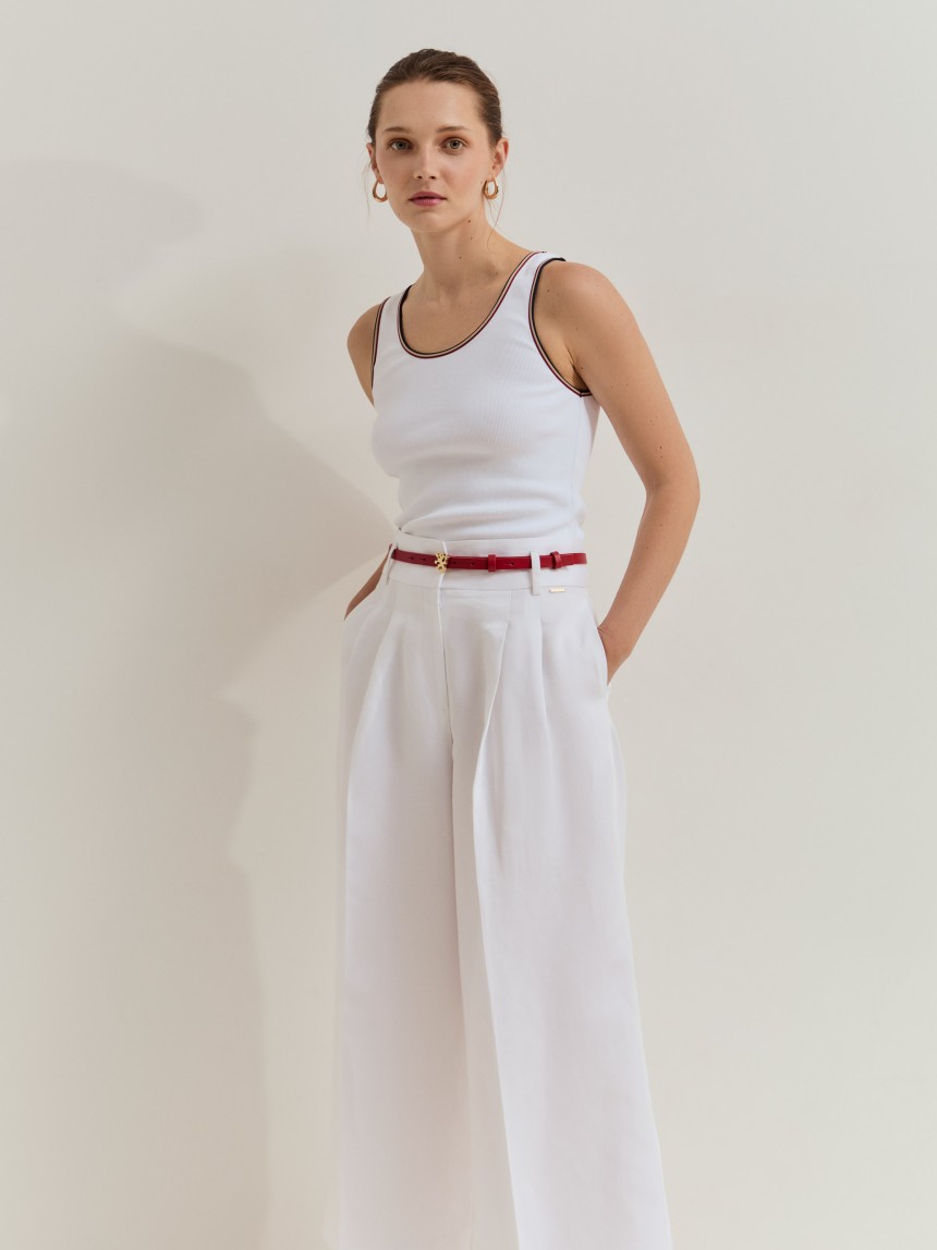 Wide-strapped top