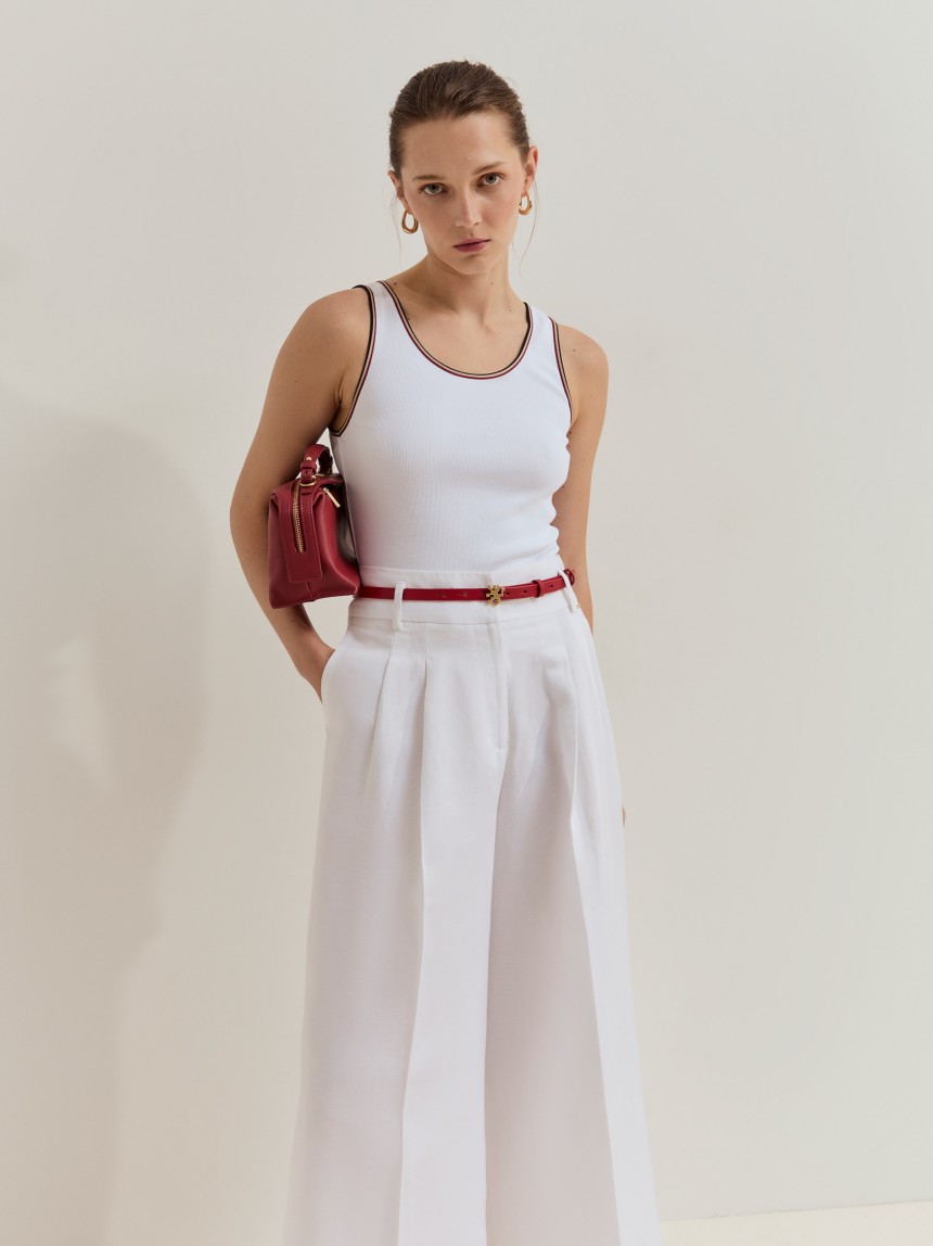 Wide-strapped top