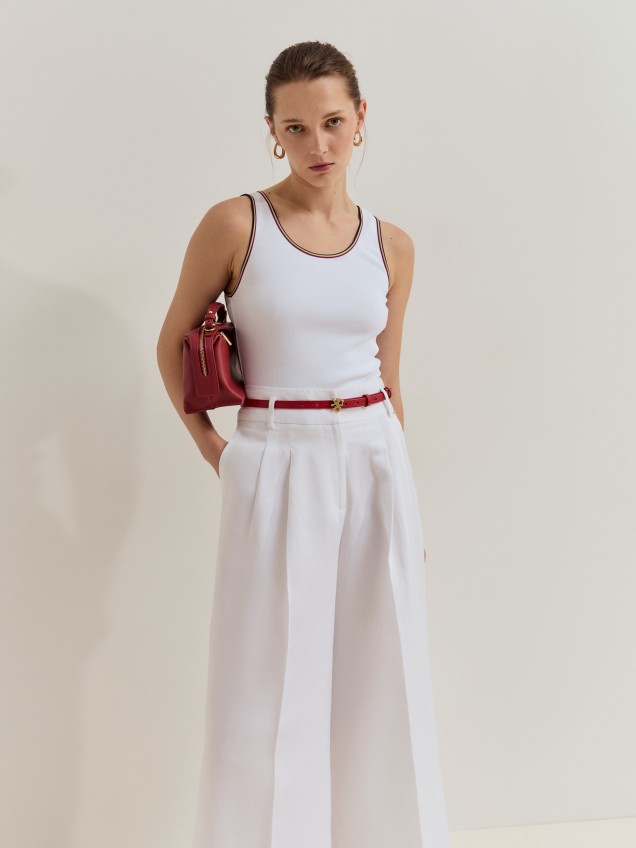 Wide-strapped top