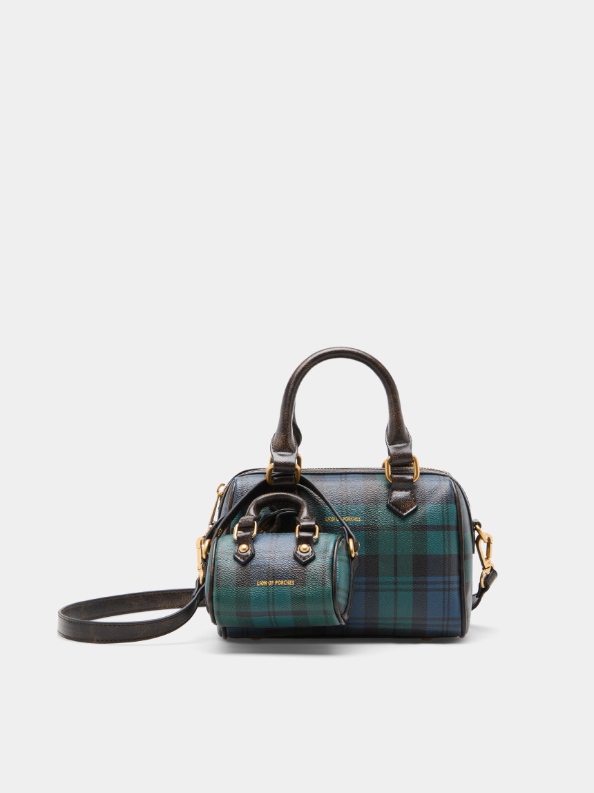 Mini tartan bowling bag