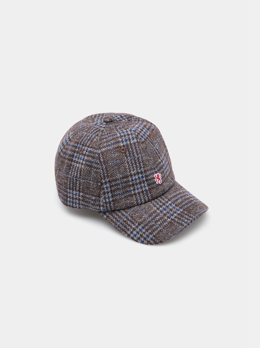 Checkered wool cap