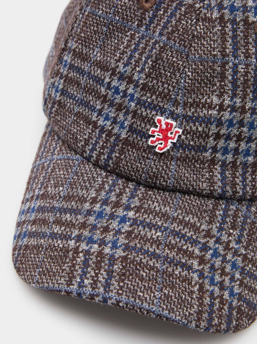 Checkered wool cap