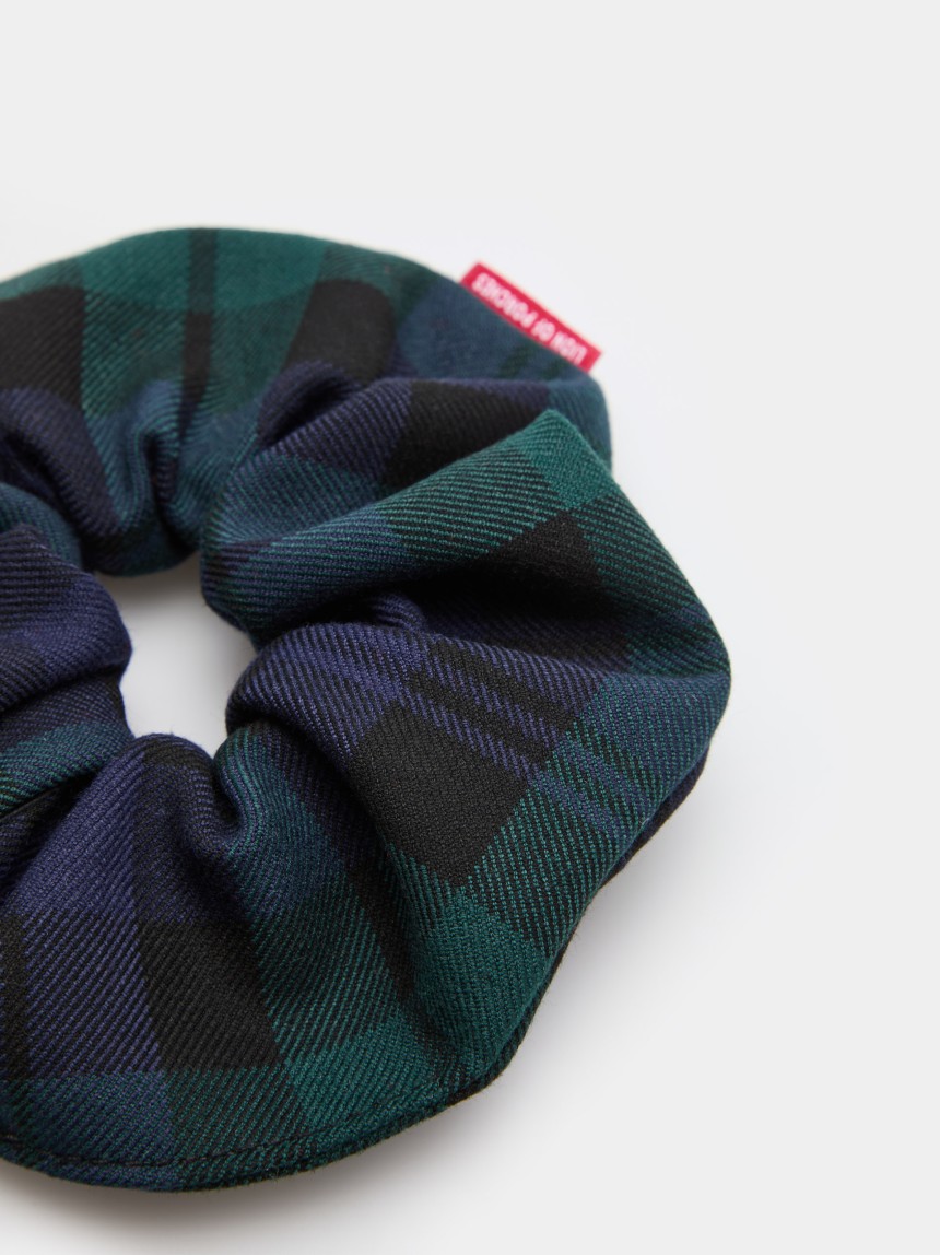 Tartan hair tie