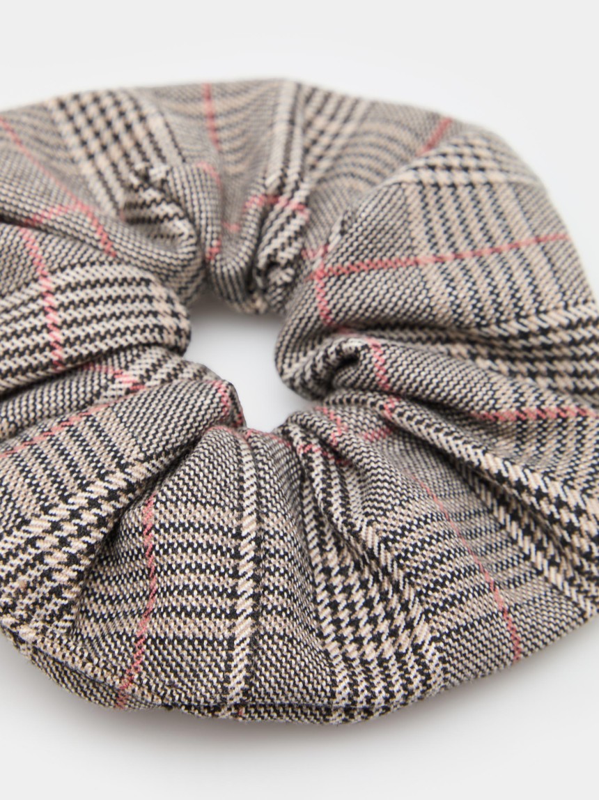 Tartan hair tie