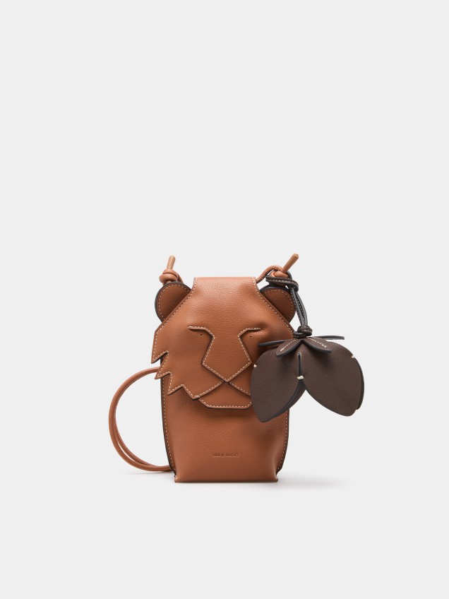 Porta-telemóvel leão