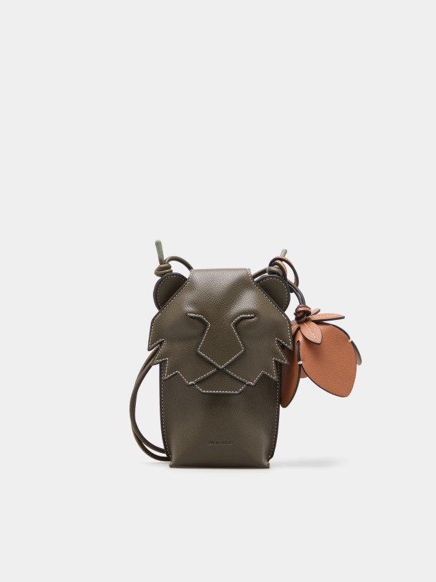 Lion-shaped mobile phone holder