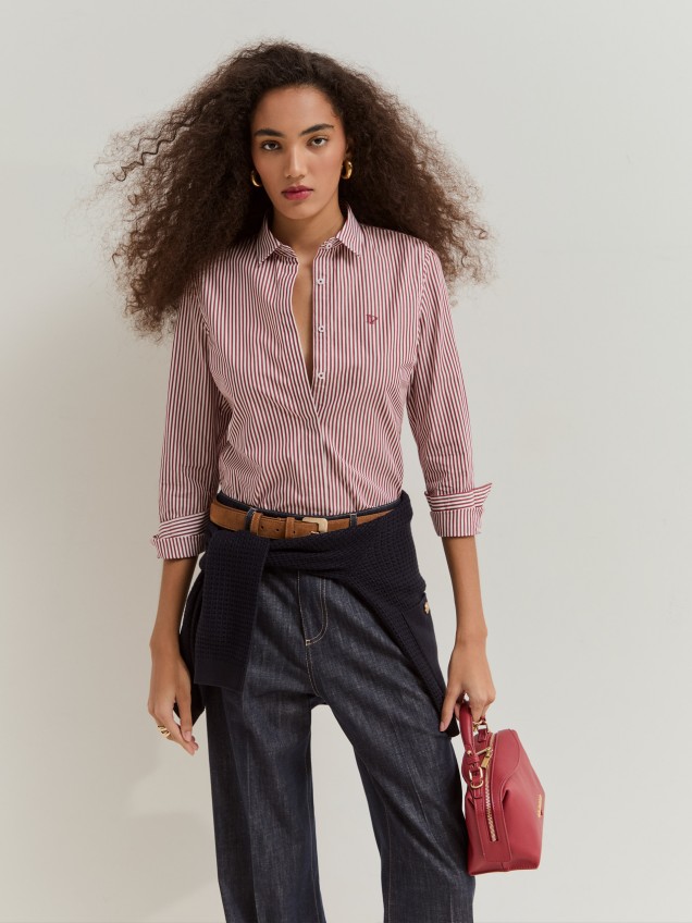Camisa de riscas