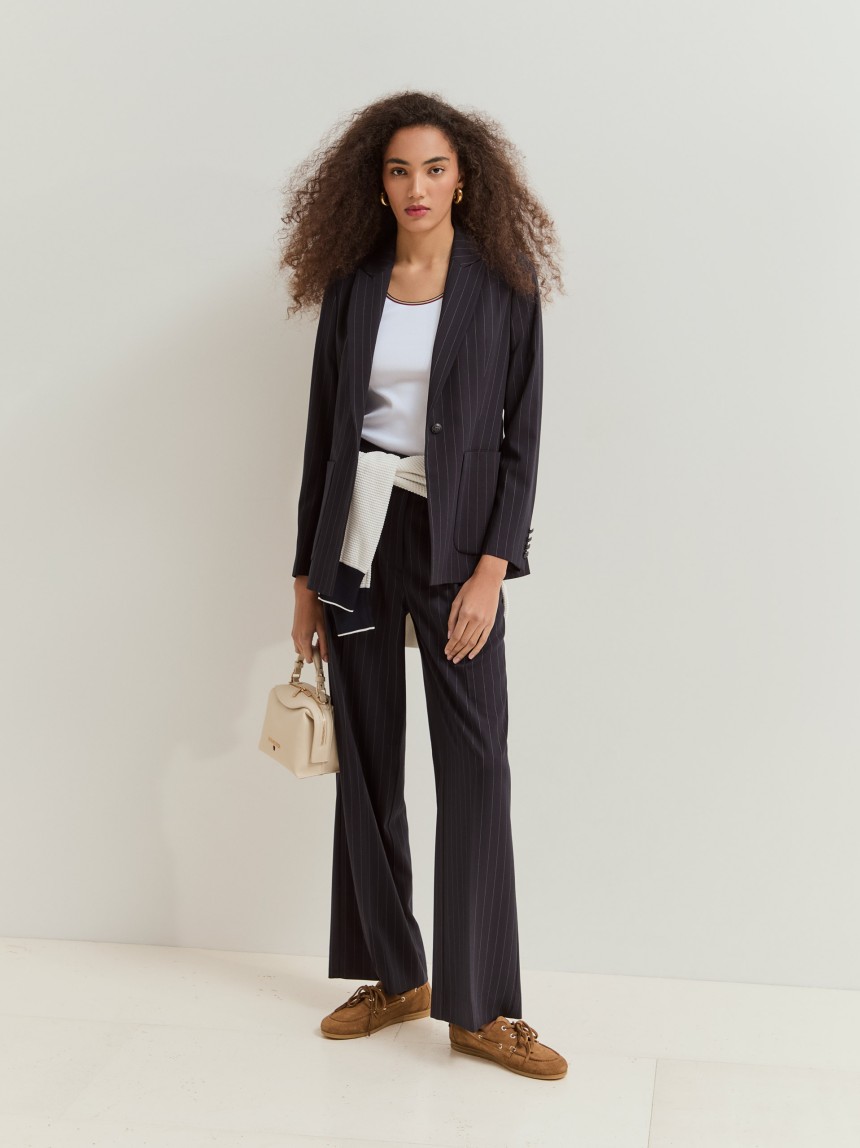 Pinstripe blazer
