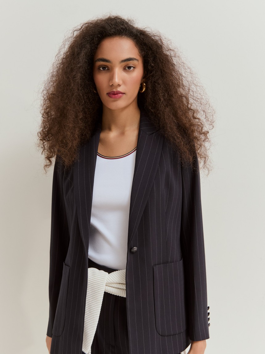 Pinstripe blazer