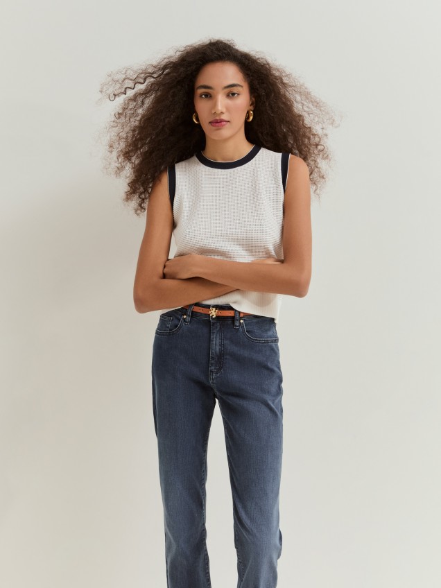 Cropped jeans