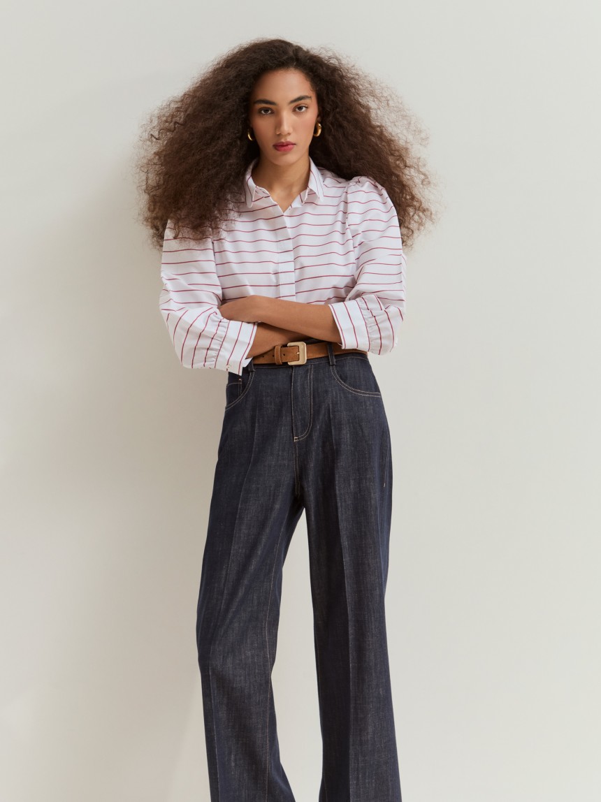 Wide leg jeans