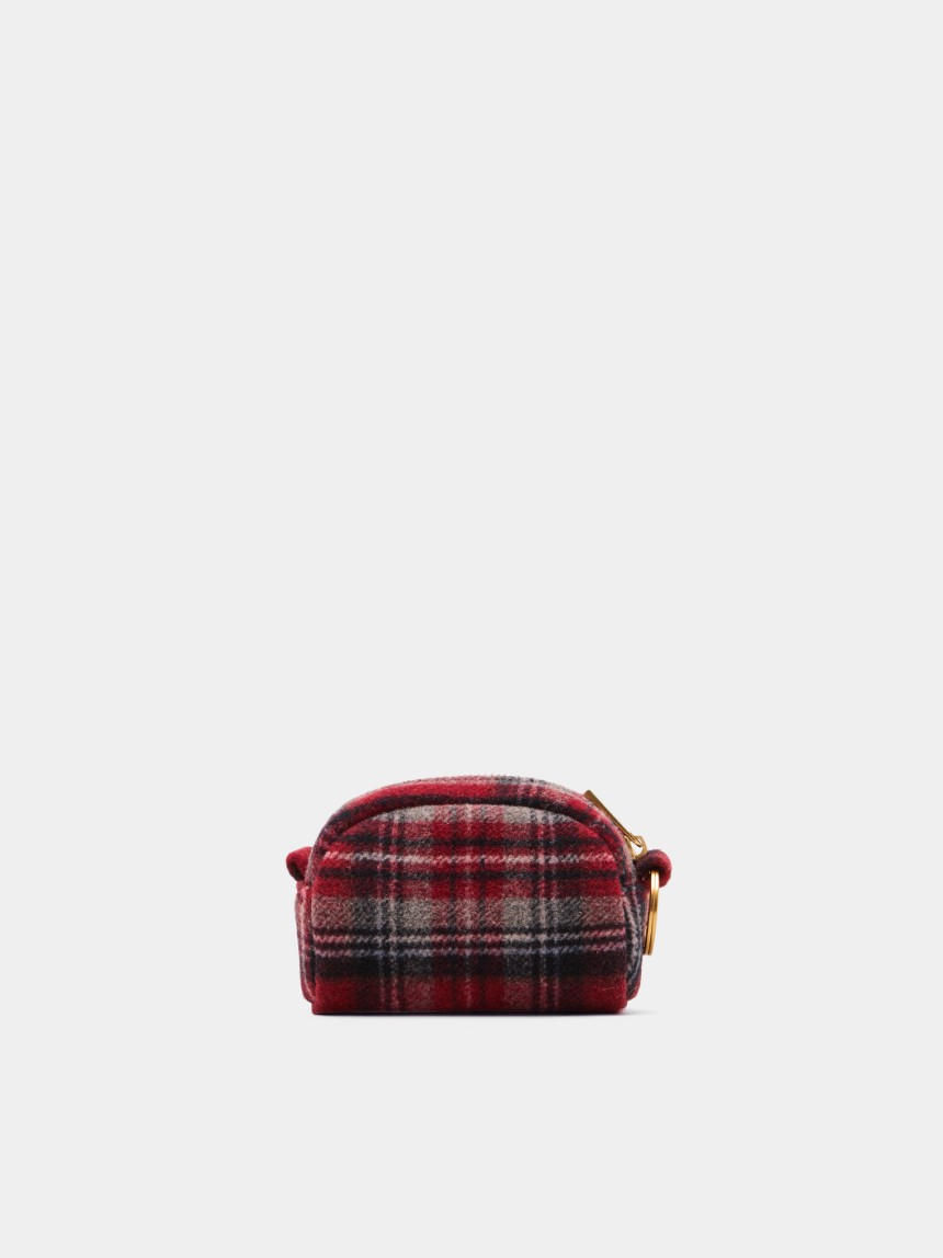 Tartan toiletry bag