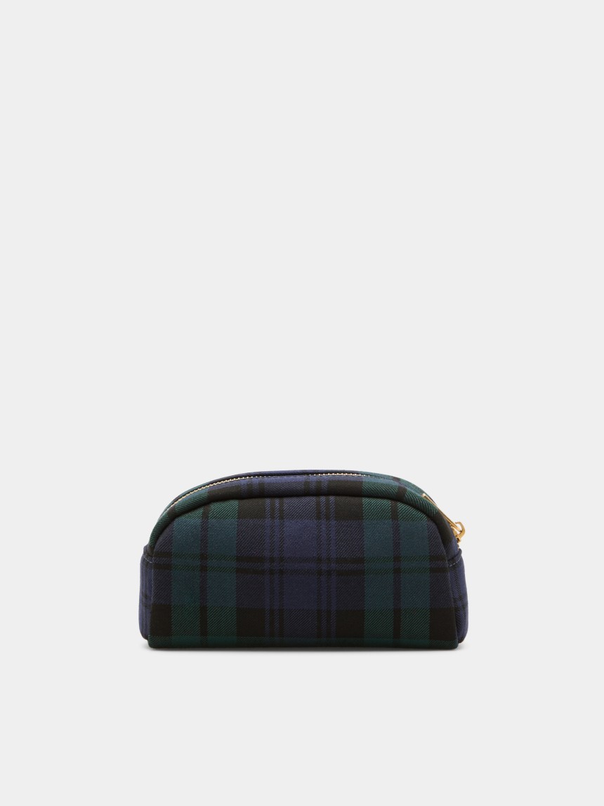 Tartan toiletries bag