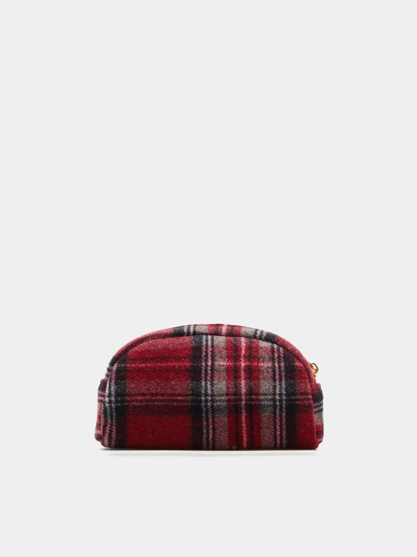 Tartan toiletries bag