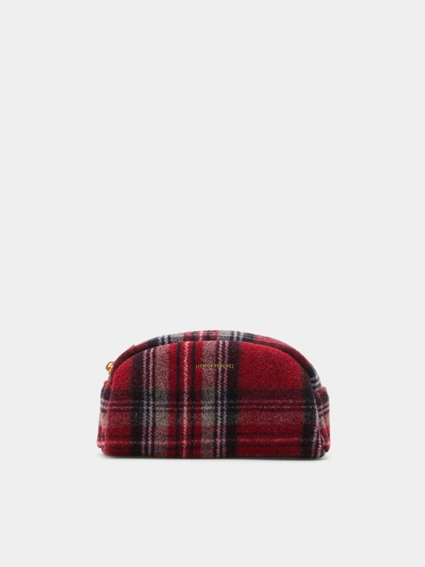 Tartan toiletries bag