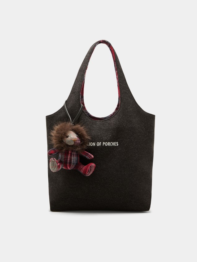 Reversible tote bag with charm - Image product