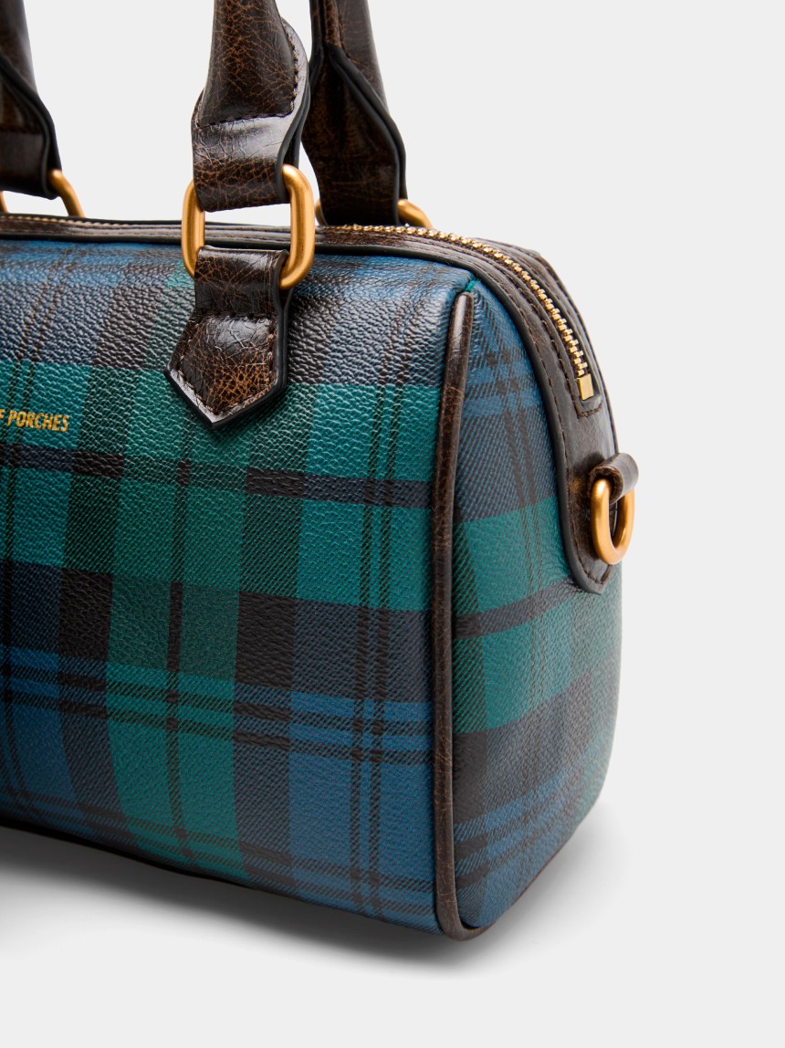 Mini tartan bowling bag