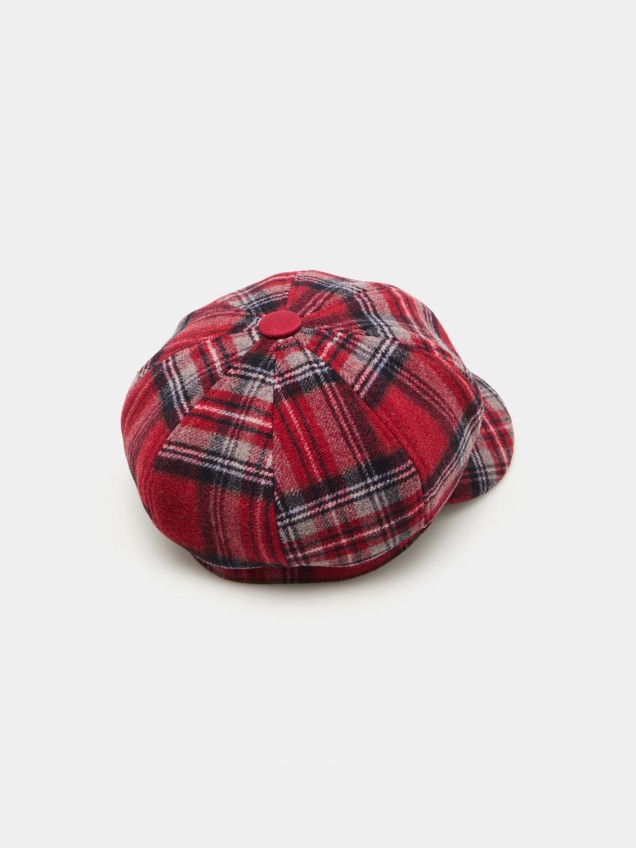 Tartan woollen beret - Image product