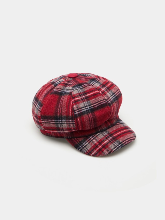 Tartan woollen beret - Image product