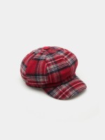 Boina em tartan com l�