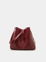 Mala bucket m�dia em pele