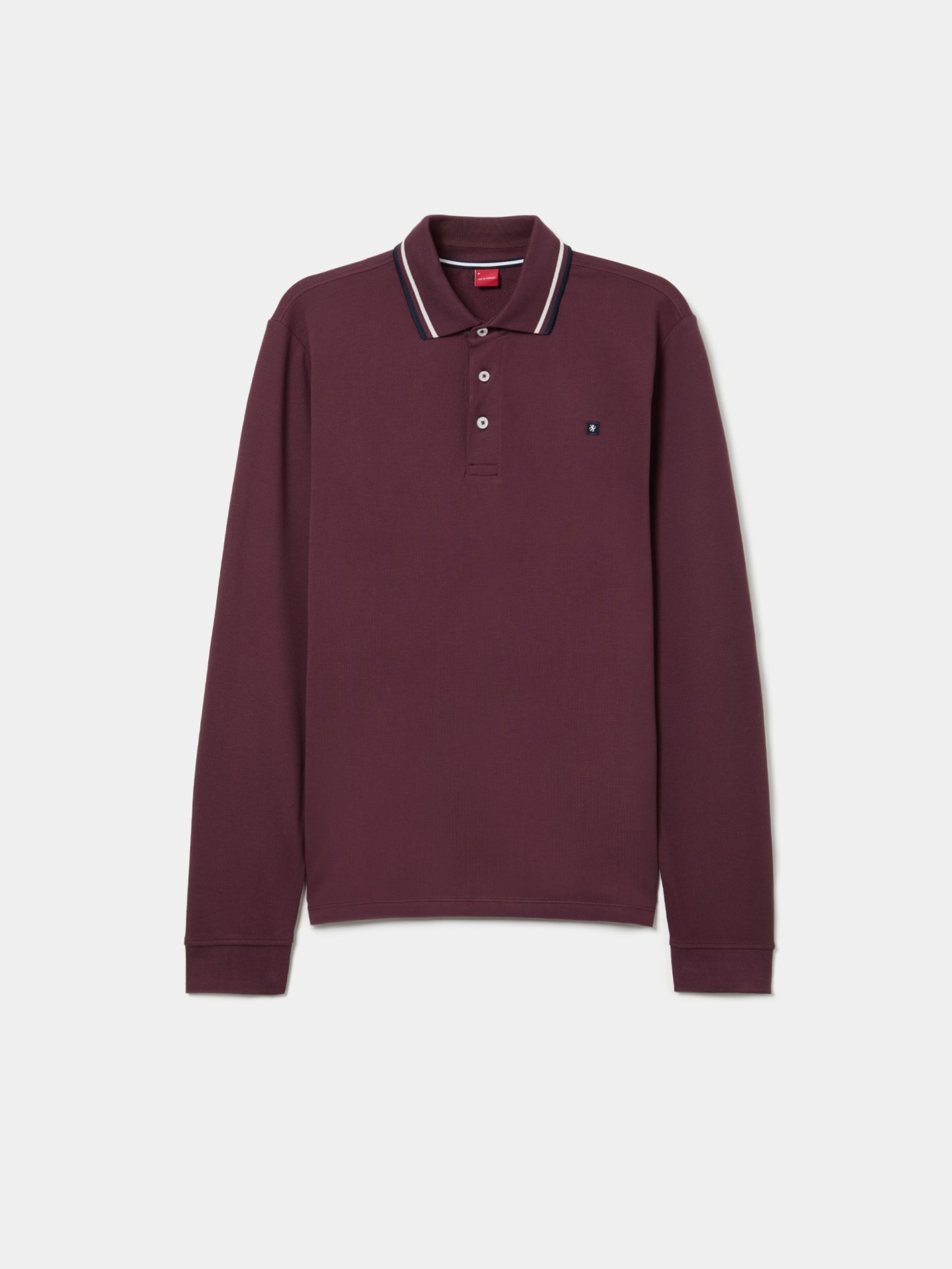 Polo piqué de manga comprida