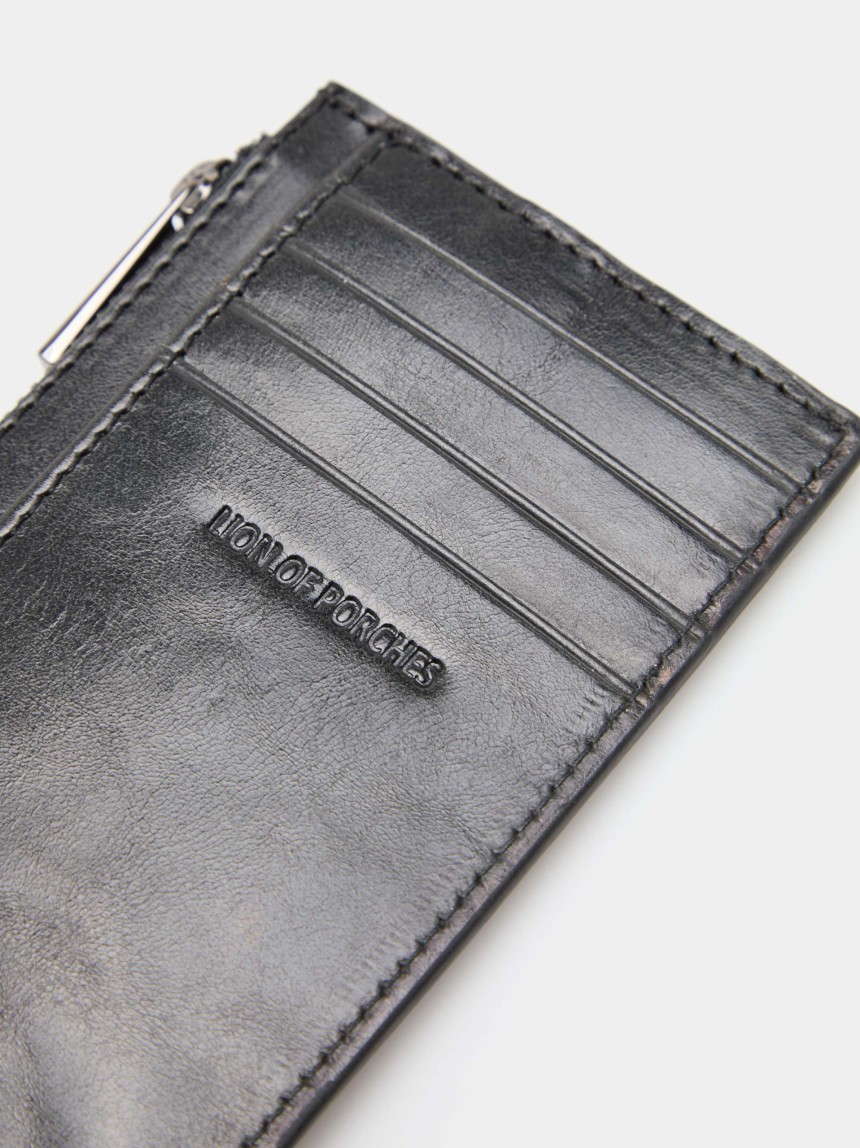 Rectangular leather wallet