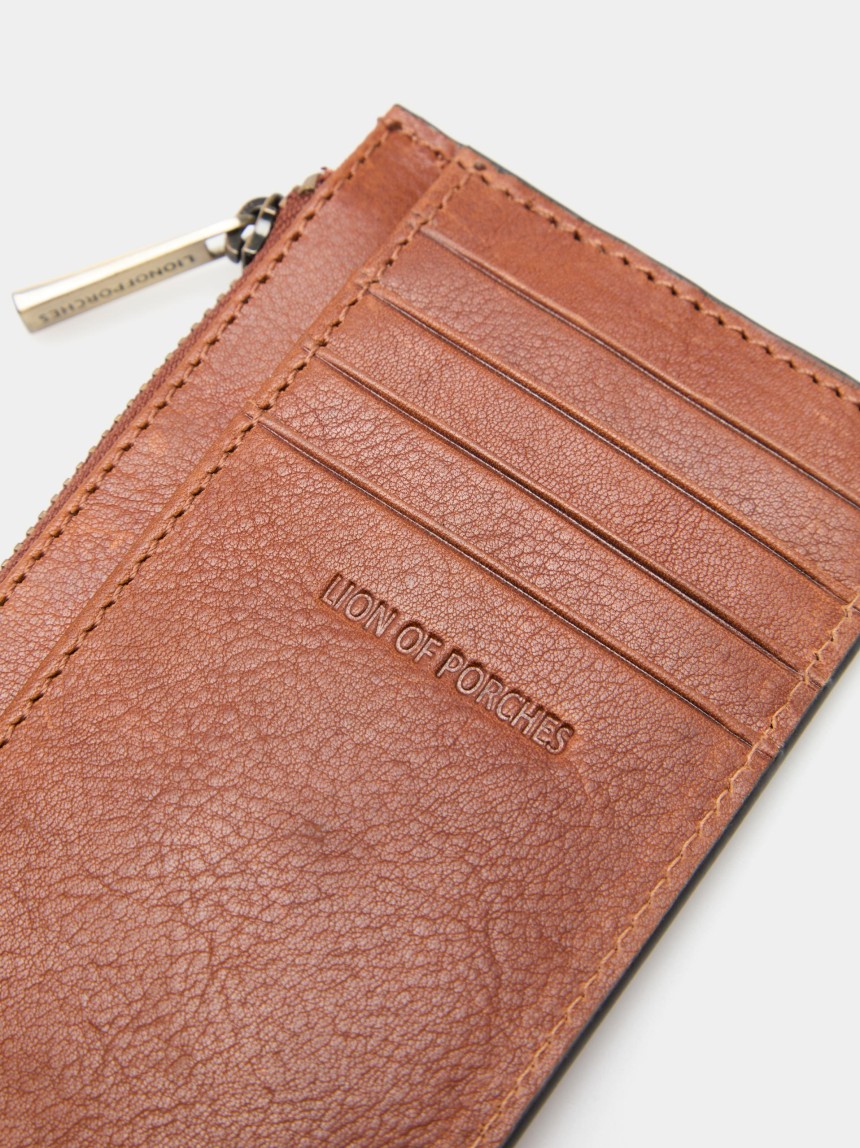Rectangular leather wallet