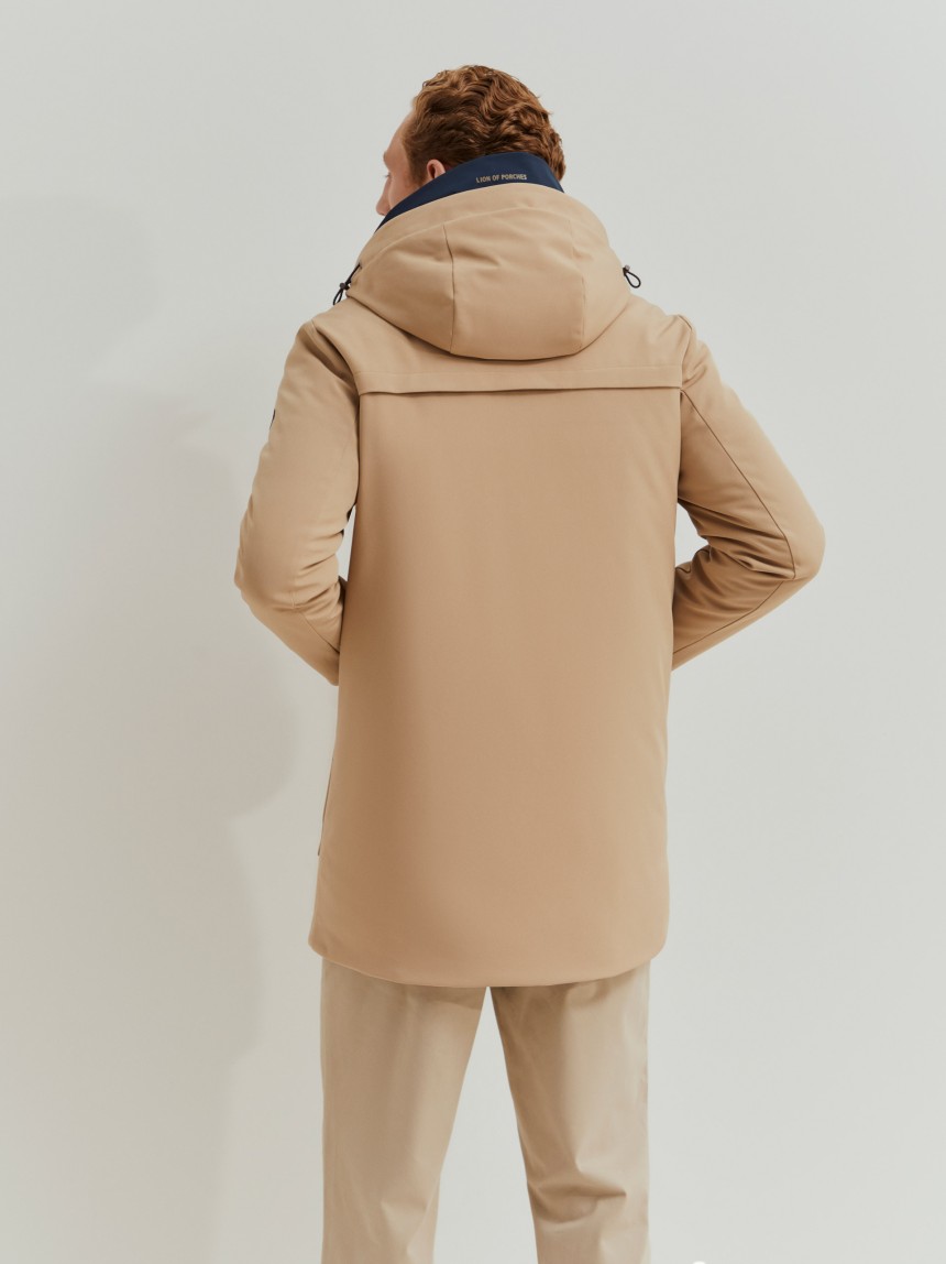 Parka with hood