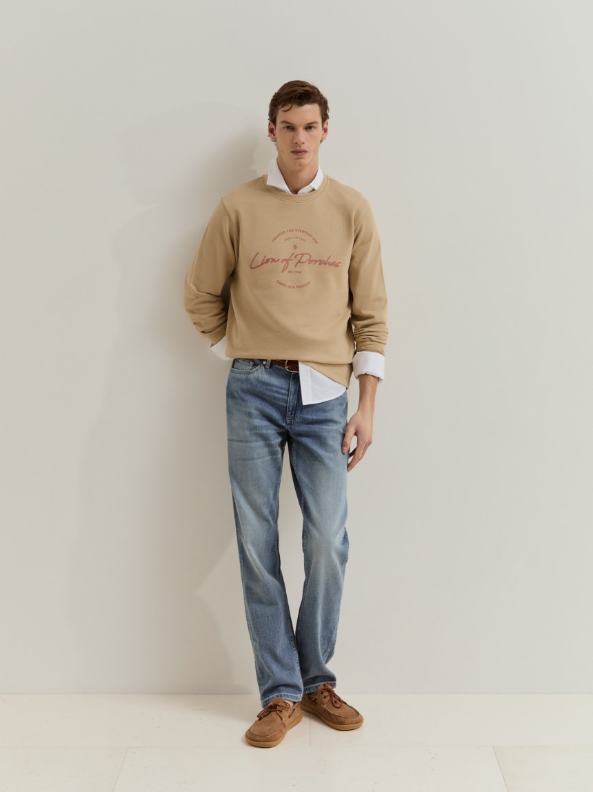 Sweatshirt em algod�o