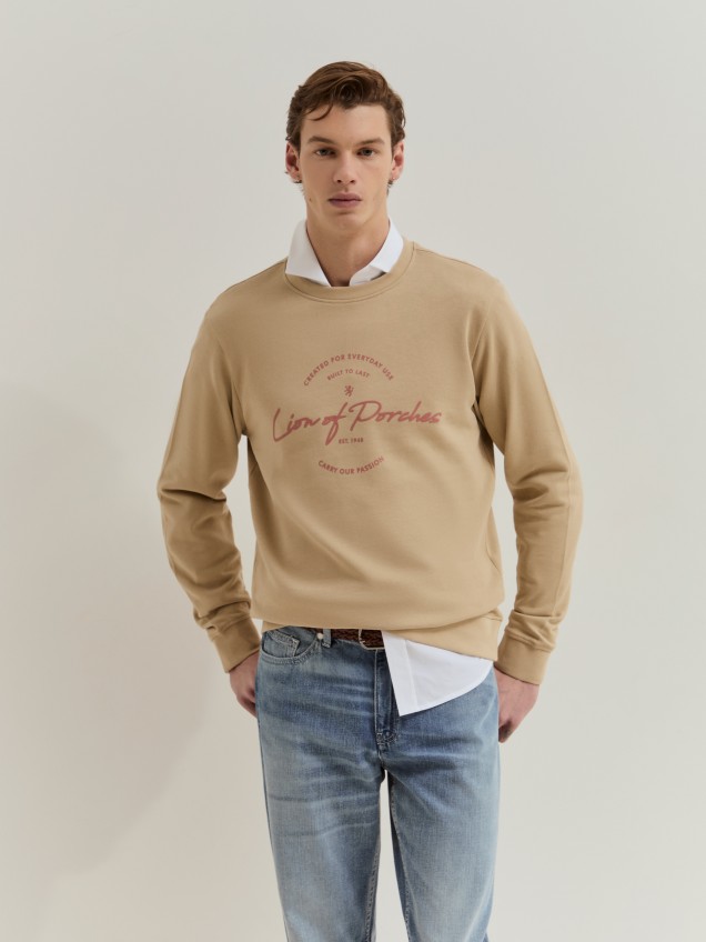 Sweatshirt em algodão