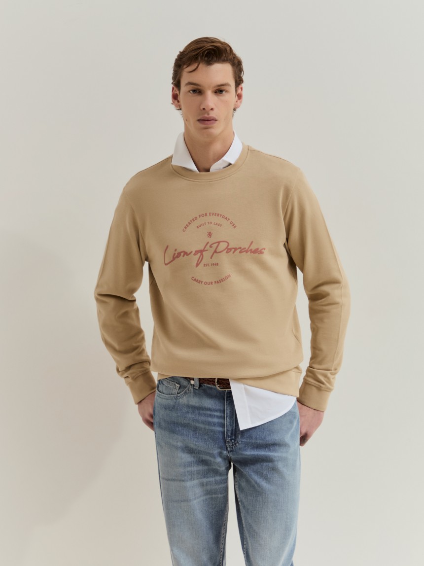 Sweatshirt em algod�o