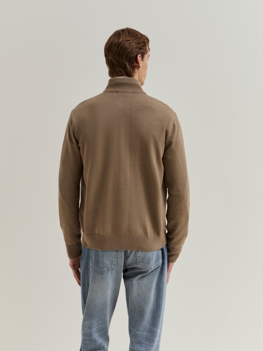 Cotton knit jacket