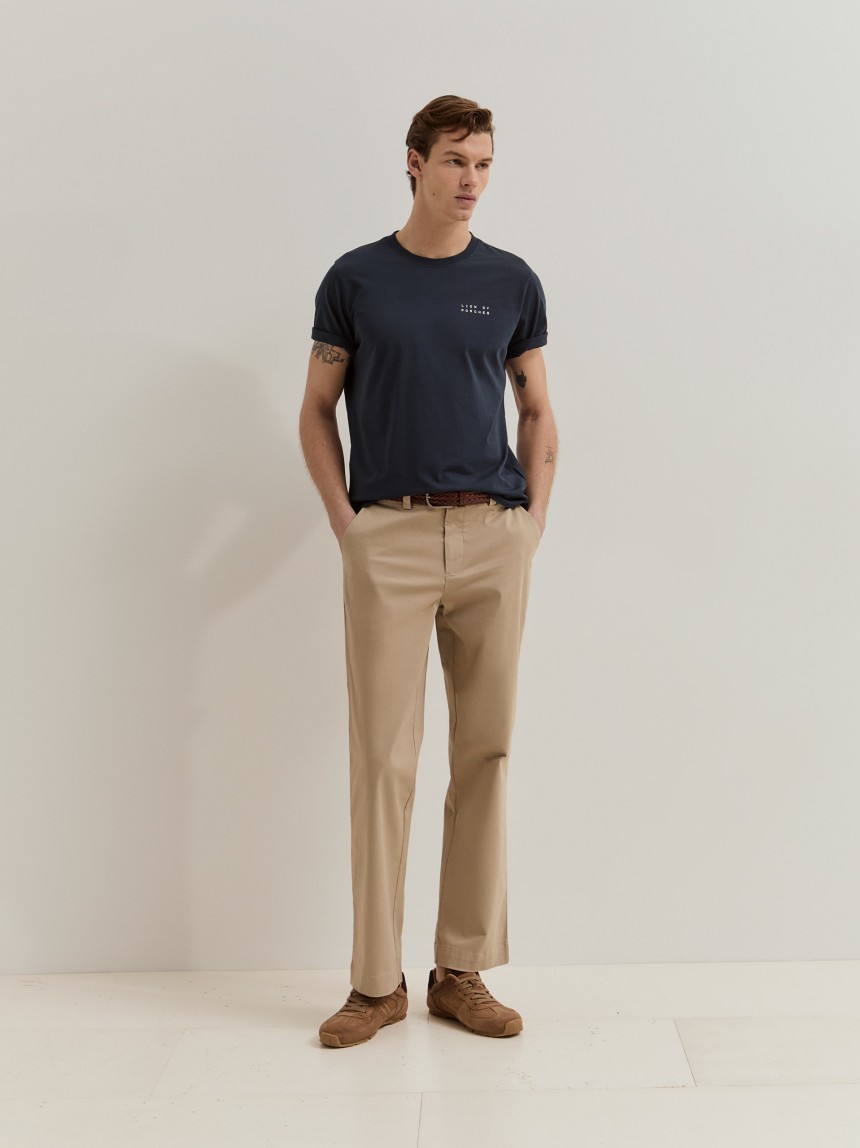 Calças chino regular fit