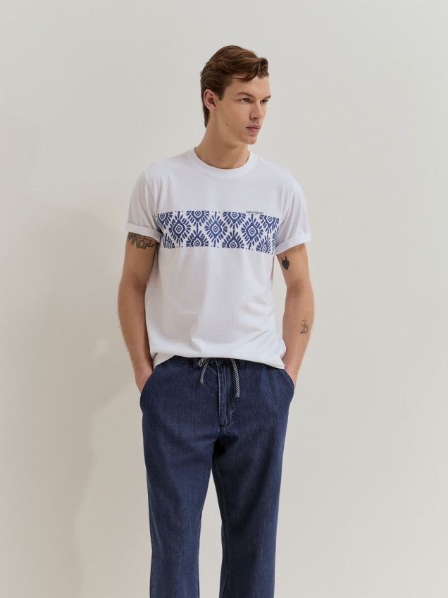 T-shirt em algodão