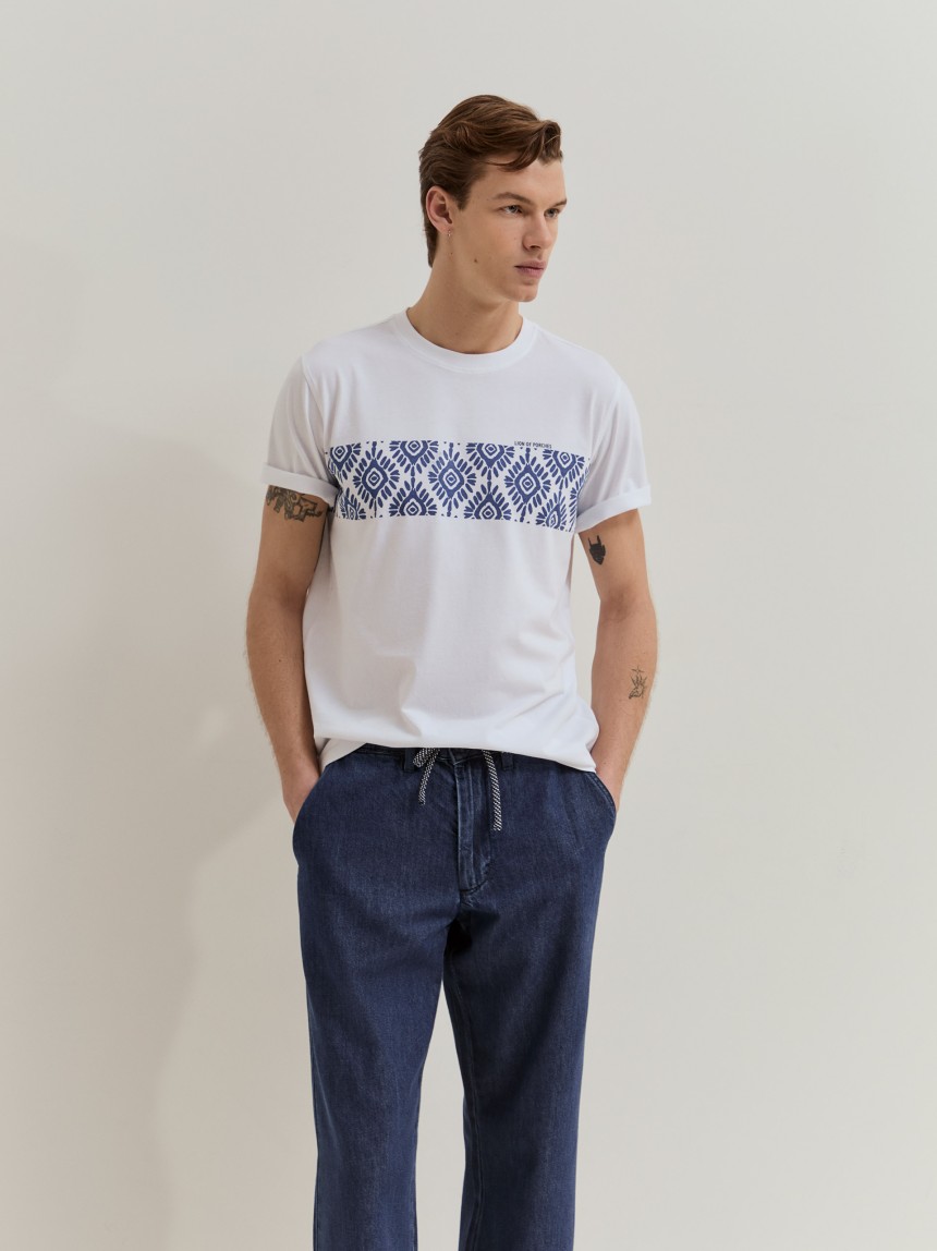 T-shirt em algod�o