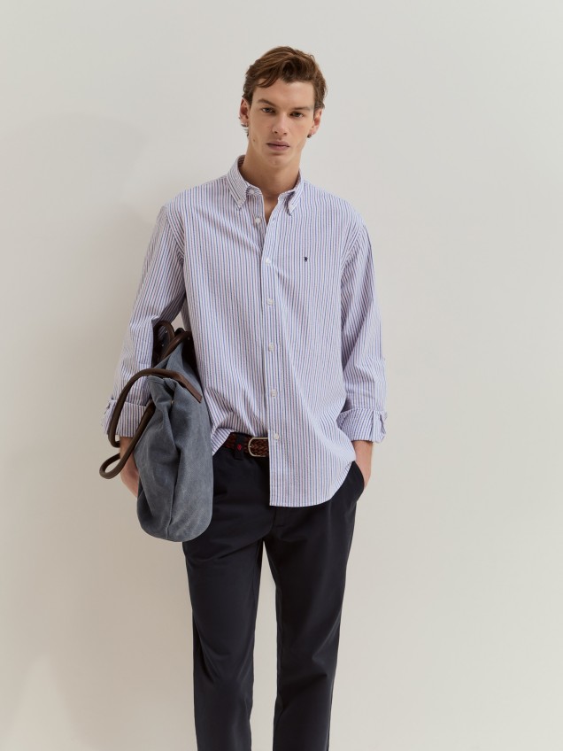 Striped cotton shirt