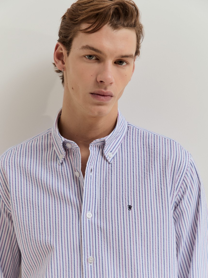 Camisa de algod�n a rayas
