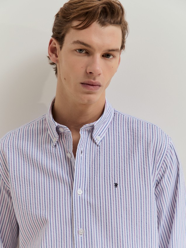 Striped cotton shirt