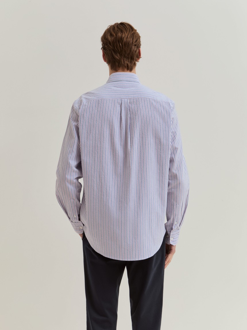 Camisa de algod�n a rayas